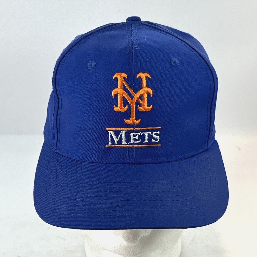 Vintage New York Mets Baseball Hat Cap Small Medium Youth Blue Twins Enterprise